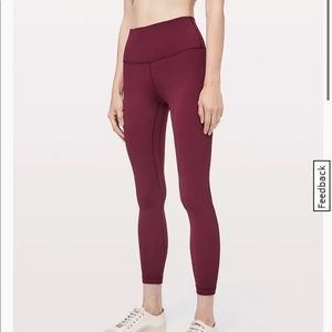 Lululemon Align leggings Dark Ruby